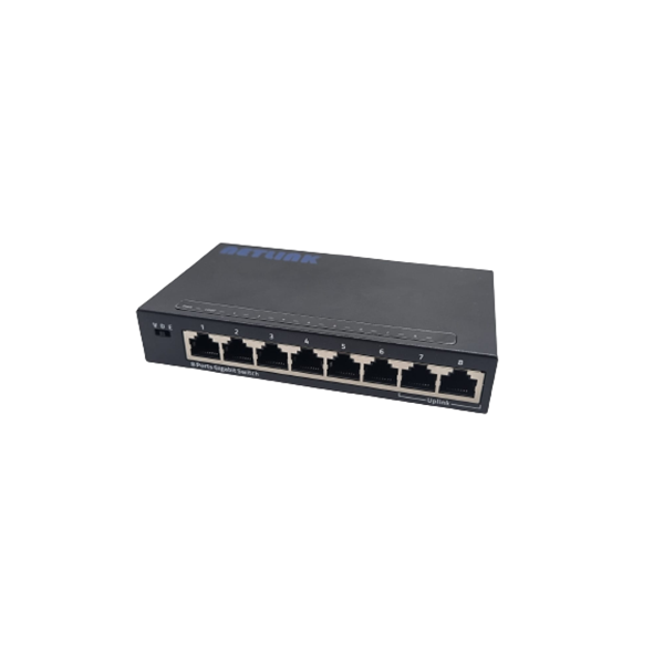 8 PORT 10/100/1000 ETHERNET SWİTCH METAL KASA
