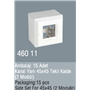 DLX 45X45 SIVA ÜSTÜ TEKLİ KASA