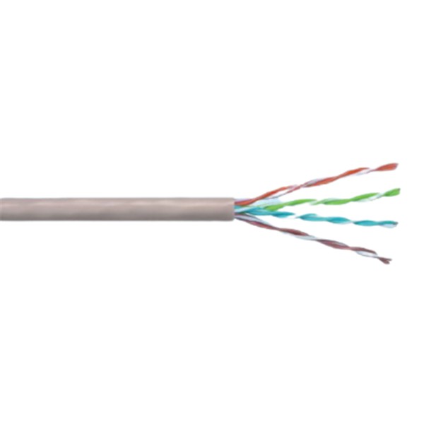 ÇİFTLİ (4x2x24#) CAT5E U/UTP PVC 500 MT GRİ