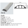 DLX 75X20 PVC DÖŞEME ÜSTÜ KABLO KANALI